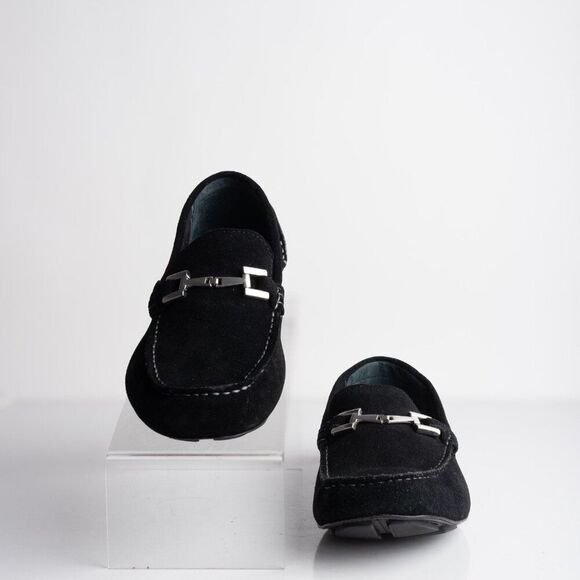 Alfani Mens Merry Suede Derby Loafers Horse Bit Black Sz US 8 M New main image 9